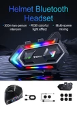 2 Eşleşmeli Kask Intercom Kulaklık Y20 Max 2x Su Geçirmez Bluetooth 5.3 Motosiklet Kulaklık - 2