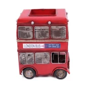 Dekoratif Metal Londra Şehir Otobüsü Kalemlik 20 cm thumbnail 3