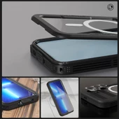 Galaxy S24 Plus Magsafe Şarj Özellikli 1-1 Su Geçirmez Kılıf thumbnail 6