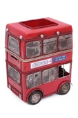 Dekoratif Metal Londra Şehir Otobüsü Kalemlik 20 cm thumbnail 9