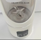 Mini Juıcer, 8 Bıçaklı, USB Şarj Edilebilir Taşınabilir meyve Sıkacagı, Mini Blender, - 5