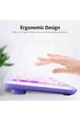 "Renkli ve Şık Tasarımlı Kablosuz Klavye & Mouse Set - Laptop ve PC Uyumlu, Uzun Pil Ömrü, Ergonomik Kullanım, Sessiz Tuşlar" - 5