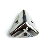 Dekoratif, Kutu, Sandık Köşesi - 35x22 mm, Küçük, Nikel, 100 Adet - 1