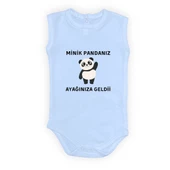 Minik Pandanız Ayağınıza Geldii Baskılı Bebek Body Zıbın Çıtçıtlı Badi - 2