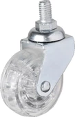 Hts 326 - 50x20 mm Şeffaf Makaralı Vidalı Teker 4 Adet - 1