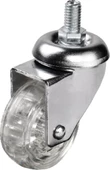 Hts 302 - 50x20 mm Şeffaf Makaralı Vidalı Teker - 1