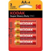 Kodak Çinko Karbon Blister Kalem Pil 4lü AA - 1