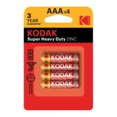 Kodak Çinko Karbon Blister İnce Pil 4lü AAA - 1