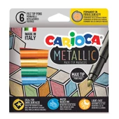 Carioca Metalik Jumbo Keçeli Kalem 6'Lı - 1
