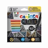 Carioca Metalik Keçeli Kalem 8'Li - 1