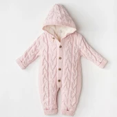 Andywawa AC24336 Knitwear Triko Bebe Kozmonot Pink Melange - 1
