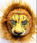 Peluş Aslan Maskesi Kahverengi Yeleli Mega Peluş 33 No - 1