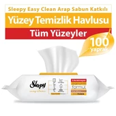 Sleepy Arap Sabunu Katkılı Yüzey Temizlik Havlusu 100 Adet - 1