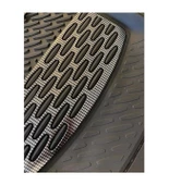 Hyundai Accent Era 2006-2011 Uyumlu Ekstra Kanallı Havuzlu Paspas Seti Krom Gümüş 4D - 2