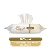Sleepy Beyaz Sabun Kokulu Islak Havlu Mendil 90 Adet - 1