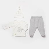 Bibaby Biorganic Koala Jungle 3'Lü Bebek Takım 73315 Gri - 1
