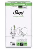 Sleepy Natural Bebek Bezi 2'Li Fırsat Paketi 7 Beden 40 Adet - 1