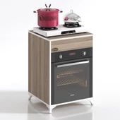 Kenzlife ankastre modülü kabini lantanyum crd fırın ocak dolabı sabit tabla ayaklı thumbnail 2