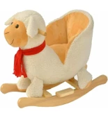 Safeline Bebe Peluş Ahşap Sallanır Oyuncak Kuzu - 1