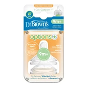 Dr Brown's Geniş Ağız Y Kesim 2Li Silikon Biberon Emziği - 1