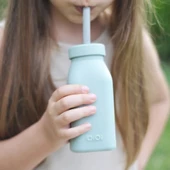 Oioi Şişe + Pipet 200ml River Green / Powder Grey - 2
