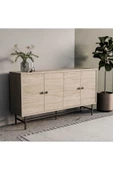 Mezza 4640 DIAMOND METAL AYAKLI KONSOL 145 CM TRAVERTEN - 4
