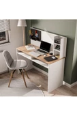 Mezza 1942 VICTUS 120 CM ORGANIZERLİ ÇALIŞMA MASASI SEPET BEYAZ - 1