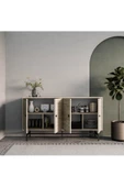 Mezza 4640 DIAMOND METAL AYAKLI KONSOL 145 CM TRAVERTEN - 6