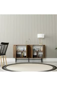 Mezza 4614 BLANCO 145 CM (METAL AYAKLI) MODERN KONSOL HAT KAPLAN - 5