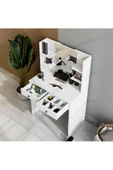 Mezza 2210 SHINY AYNALI 2 ÇEKMECELİ 80 CM MAKYAJ MASASI BEYAZ - 1