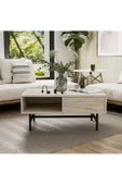 Mezza 4230 DIAMOND METAL AYAKLI ORTA SEHPA 90 CM TRAVERTEN - 3