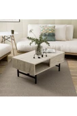 Mezza 4230 DIAMOND METAL AYAKLI ORTA SEHPA 90 CM TRAVERTEN - 4