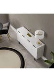 Mezza 4610 BLANCO 145 CM (METAL AYAKLI) KONSOL BEYAZ - 4