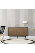Mezza 4616 BLANCO 145 CM (METAL AYAKLI) KONSOL SİYAH KAPLAN - 2