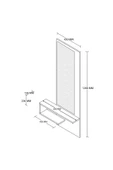 Mezza 6004 LINE DUVAR AYNASI DRESUAR SOL HAT-KAPLAN - 2