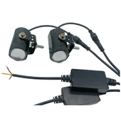 Offroad sis lambası motosiklet  sarı beyaz 15W+15W 12-60V set /  LASS395 - 1