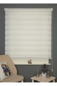 Blind-X  Beyaz Bambu Stor Zebra Perde Balkon Perdesi, Oturma Odası Perdesi (Dayanıklı Alüminyum Kasa) - 3