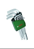 Bosch Top Başlı Uzun Alyan Anahtar Takımı 9 Parça - 1600A02BX9 - 1