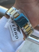 Ferro Çelik Kordon İç Fonksiyonlar Aktif Takvimli 30 Mt Su Geçirmez Erkek Kol Saat EFM11468-D6 - 6