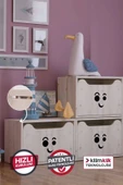 Kilim Mobilya Facilis Oyuncak Dolabı Tek Çekmeceli, ÜÇLÜ SET Kolay Montaj Klik Teknolojisi Ile! - 1