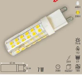 10 ADET CATA CT 4248 7W Kapsül Ampül G9 Duy 6400K Beyaz Işık thumbnail 2