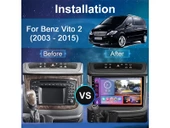 Mercedes Vito Viano W639 Android Multimedya Sistemi (2003-2015) 2 GB RAM 32 GB Hafıza 4 Çekirdek Navigatör thumbnail 11