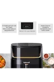 Robwell Robx Rxo5 Son Teknoloji Otomatik Buhar Püskürtmeli Airfryer 10 Renkli Işıklı Menü - 3
