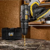 CAT DX15.1 12Volt/2.0Ah Li-ion Çift Akülü Profesyonel Şarjlı Darbeli Matkap - 4