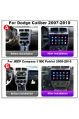 NAVMİNA JEEP Compass Patriot Ddoge Caliber 2007-2009 Uyumlu 9 inç 4-32 GB Multimedya thumbnail 1