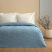 OGLO Çift Kişilik Yatak Örtüsü İndigo 230 x 250 Cm - 1
