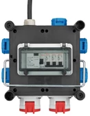 Brennenstuhl Gummi Serisi Sertifikalı Devre Kesicili 2x CEE 400V/16A, 5x 230V/16A Griişli 2 Metre Kablolu Seyyar Güç Dağtıcısı thumbnail 2