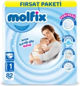 Molfix 1 Numara Yenidoğan 82'Li Bebek Bezi - 1