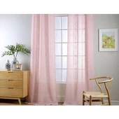 Pudra Keten Tül Perde Yüksek Kalite Normal Pile 1'E 2,5 PİLE thumbnail 1