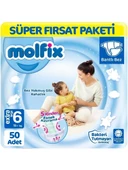 Molfix 6 Numara Extra Large 50'li Bebek Bezi - 1